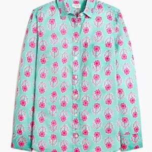 J Crew Factory cotton poplin shirt in signature fit NWT